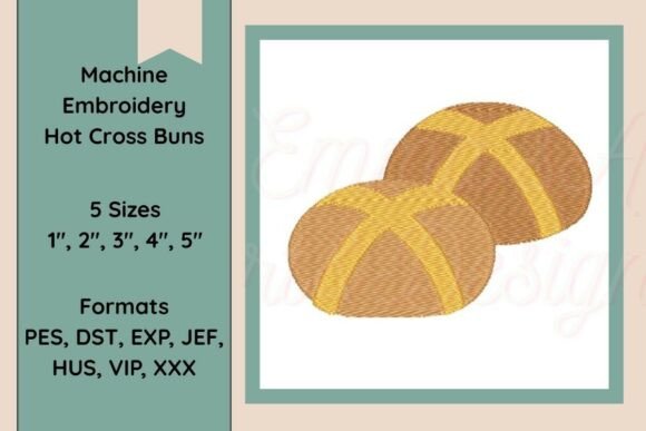 Easter Hot Cross Buns Embroidery Review