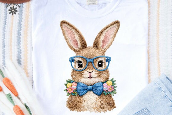 Retro Faux Embroidery Easter Bunny Review
