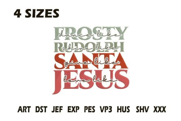 Review: Frosty Rudolph Santa Jesus Embroidery Design