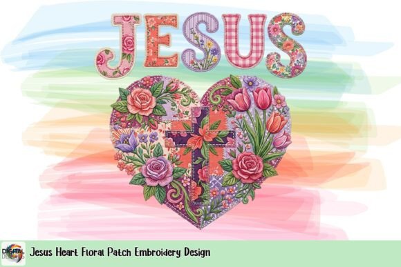 Review: Jesus Heart Floral Patch Design