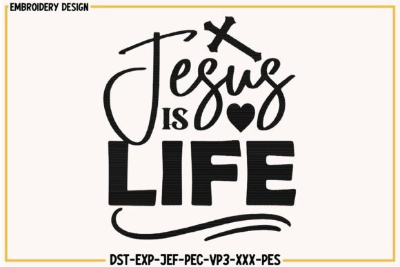 Review: Jesus is Life Christian Embroidery for Craft Fairs