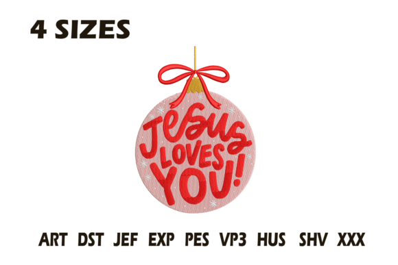 Review: Jesus Loves You Ornament Embroidery for Apparel