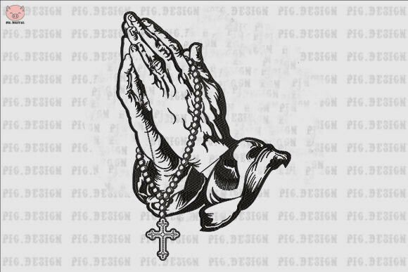 Review: Praying Prayer Hand Christian Design