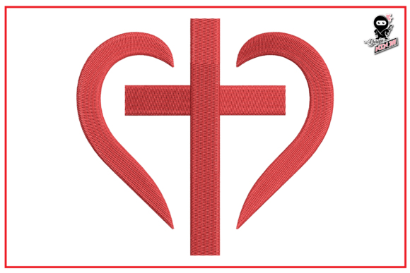 Reviewing Christian Cross in Heart for Apparel