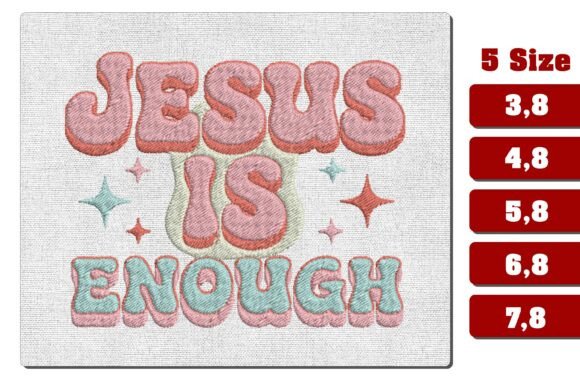 Reviewing the Jesus is Enough Embroidery Design PES