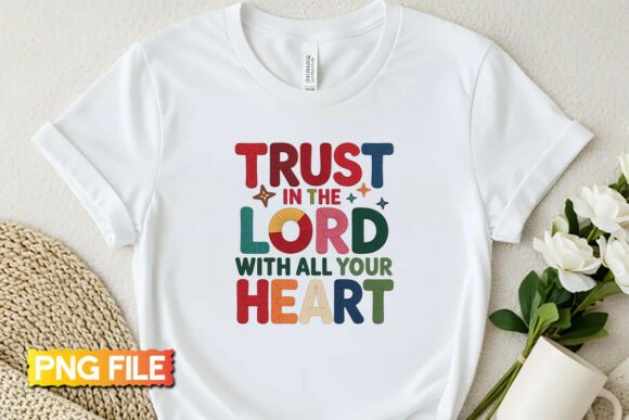 Reviewing Trust in the Lord Embroidery Style PNG
